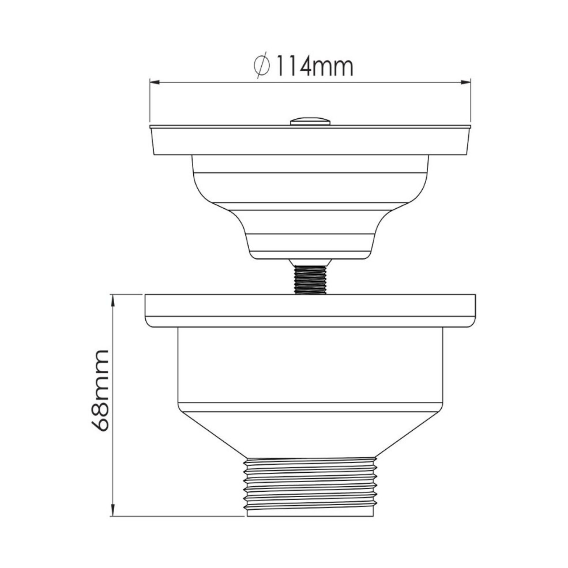 Imagen de  3 ½ Çöpmak Kafa Sifon Su Girişi 