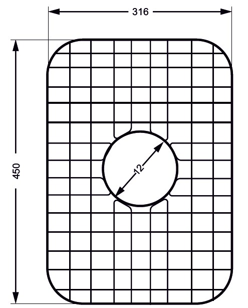 Evye Izgarası 45 X 31 CM resmi